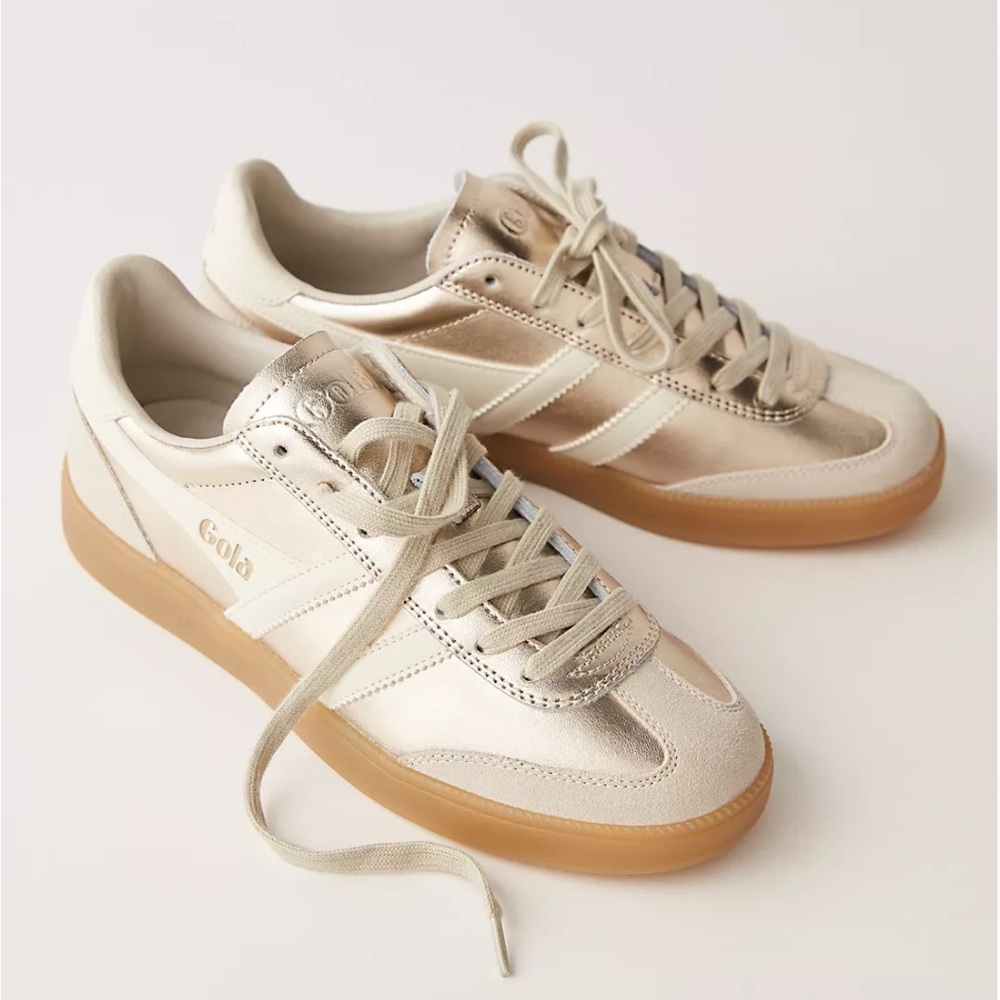 Gola Cream and White Women's Sneakers